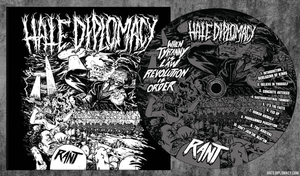 Image of Hate Diplomacy - "RANT" - Debut CD