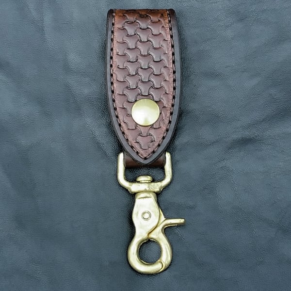 Image of "Brown/Brass" - Belt Loop Key Keeper