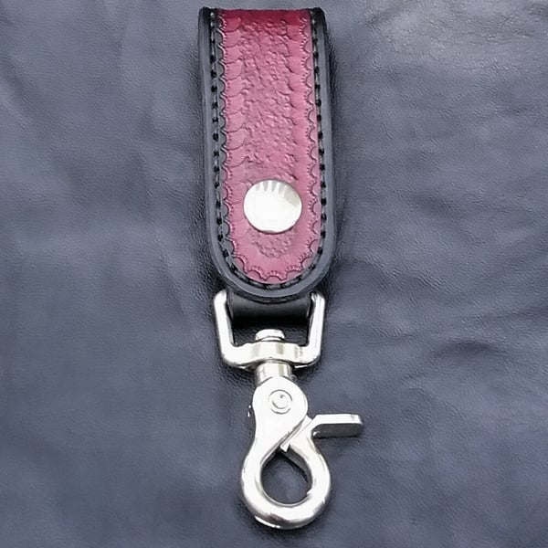 Image of "Oxblood/Black" - Belt Loop Key Keeper