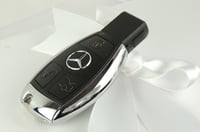 Image 6 of Mercedes Key Case in Rose Gold, Midnight Black, Gold and Silver/White.