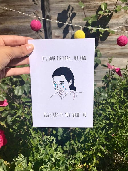 Image of Kim Kardashian Birthday Card