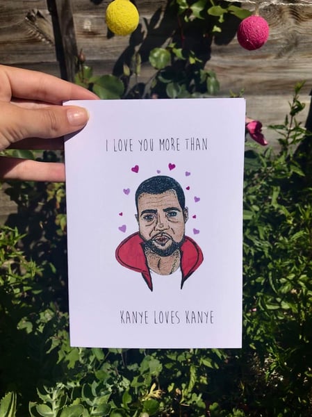 Image of Kanye West Novelty Card