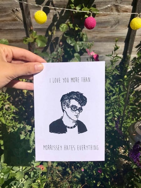 Image of Morrissey Novelty Card