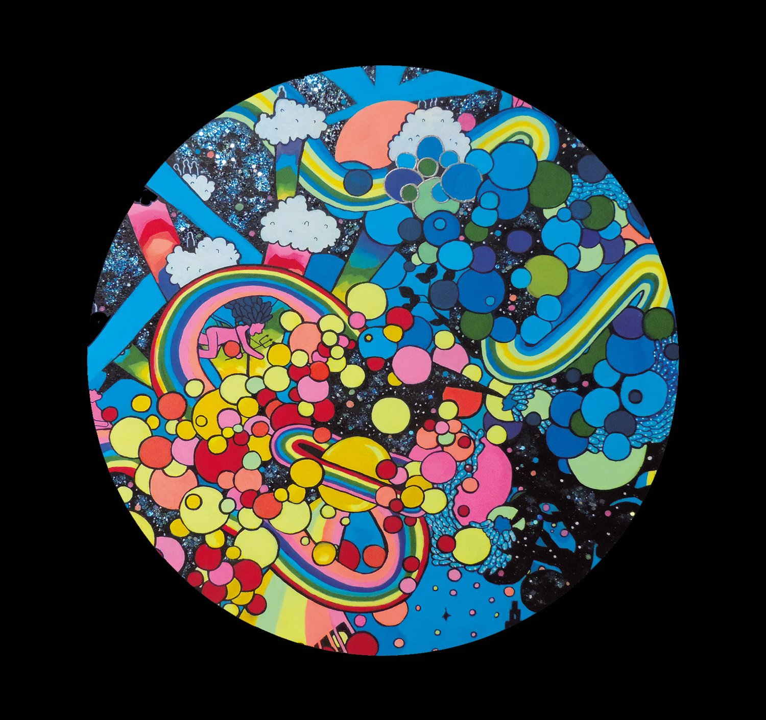 Image of “Sky” 10cm x 10cm Vinyl Circular Sticker