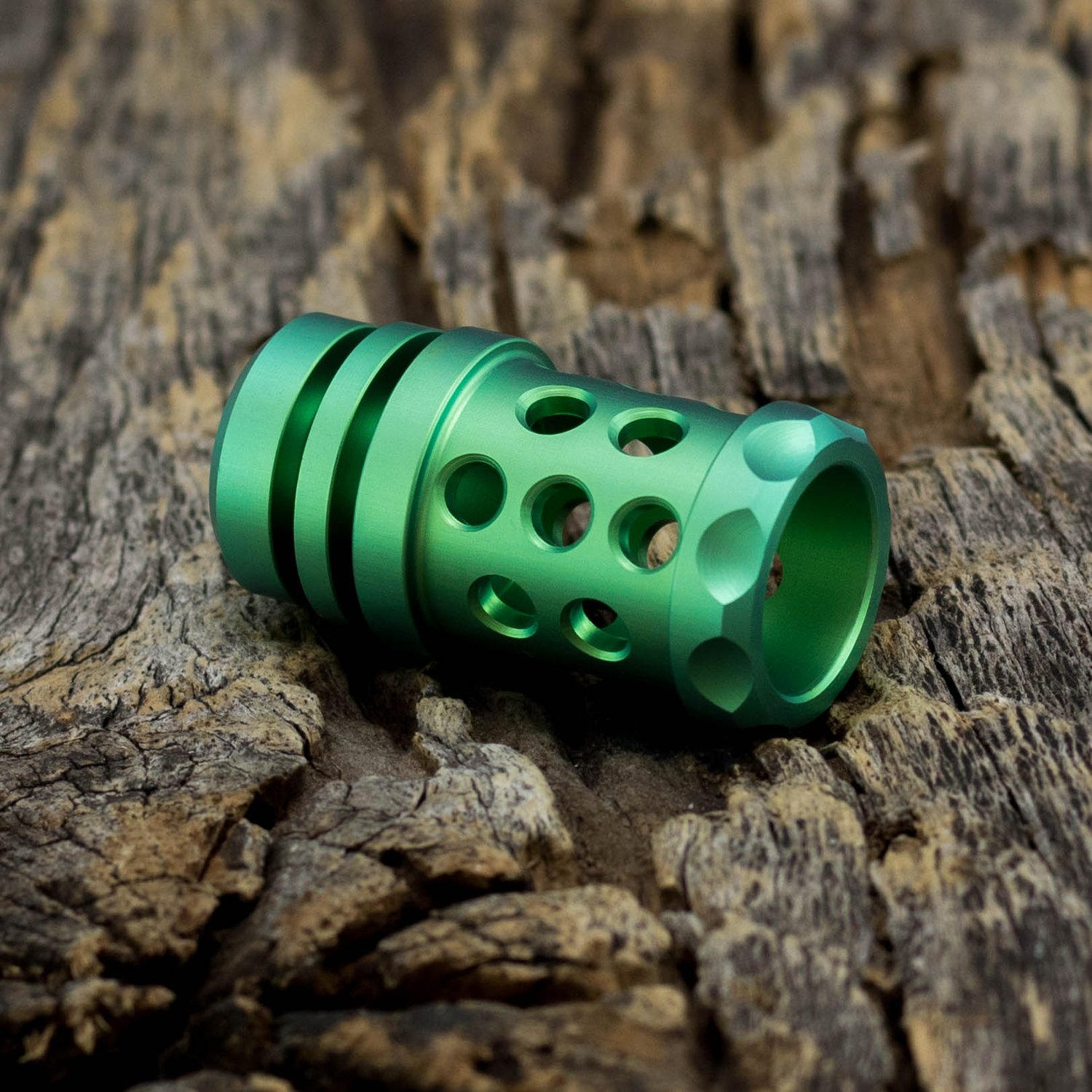 Image of Barrel Muzzle Brake Bead - Satin Green