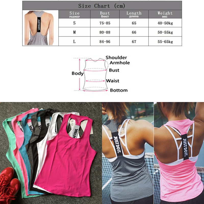 Image of Sleeveless Top "JUST DO IT"