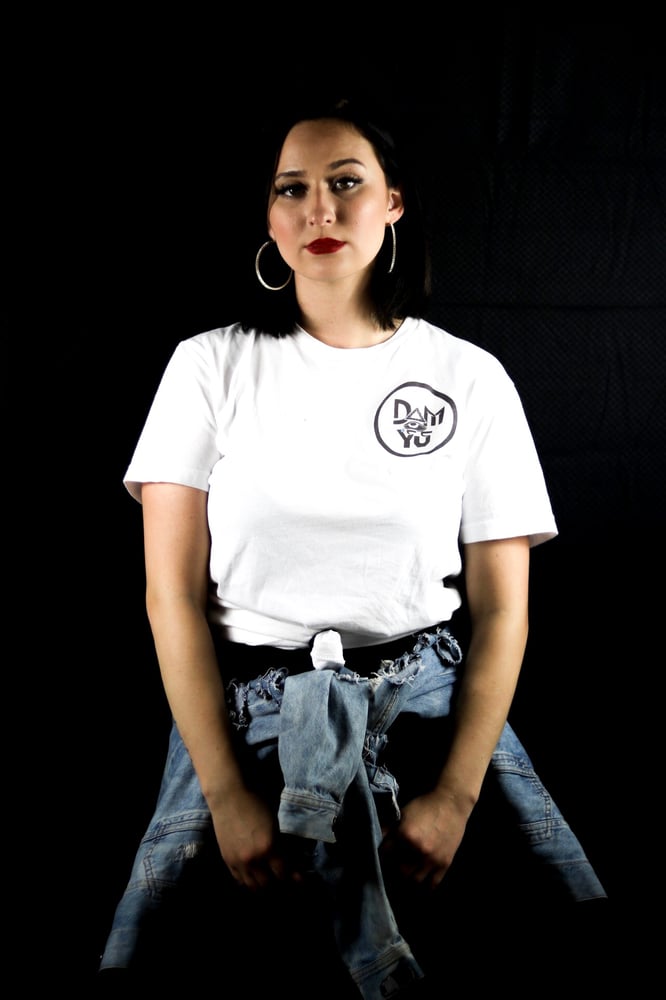 Image of DamYu Blue Bleeding Eye T-shirt