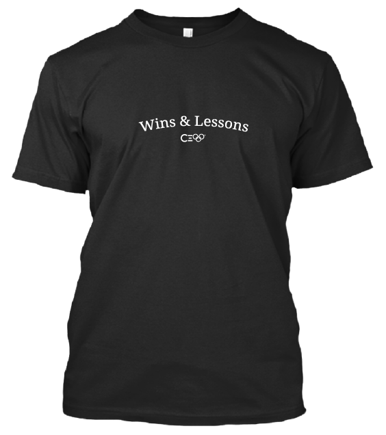 Image of Wins & Lessons Tee in Black