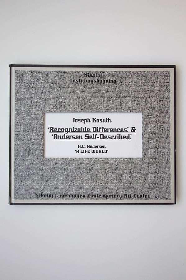 Image of Joseph Kosuth - ‘Recognizable Differences’ & ‘Andersen self-described’