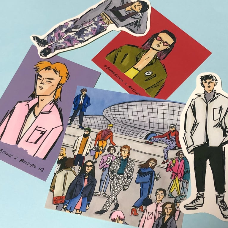 5 STICKER SET - BUNNY BISSOUX x MUTZINE Image 4