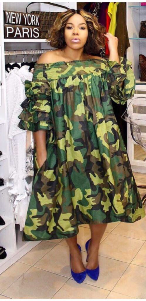 Image of Camouflage dress