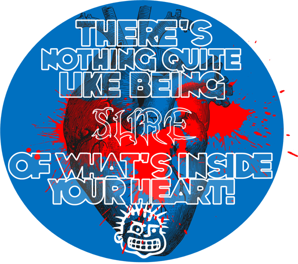 Image of MxPx - Round Heart Sticker