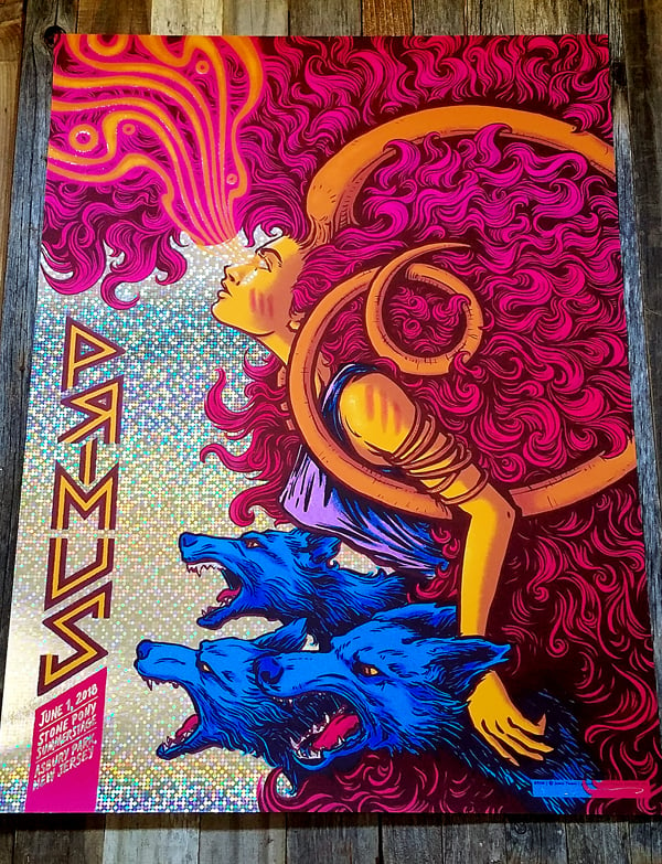 Image of Primus - Asbury Park, NJ 2018 - Effervescence HoloFoil Variant