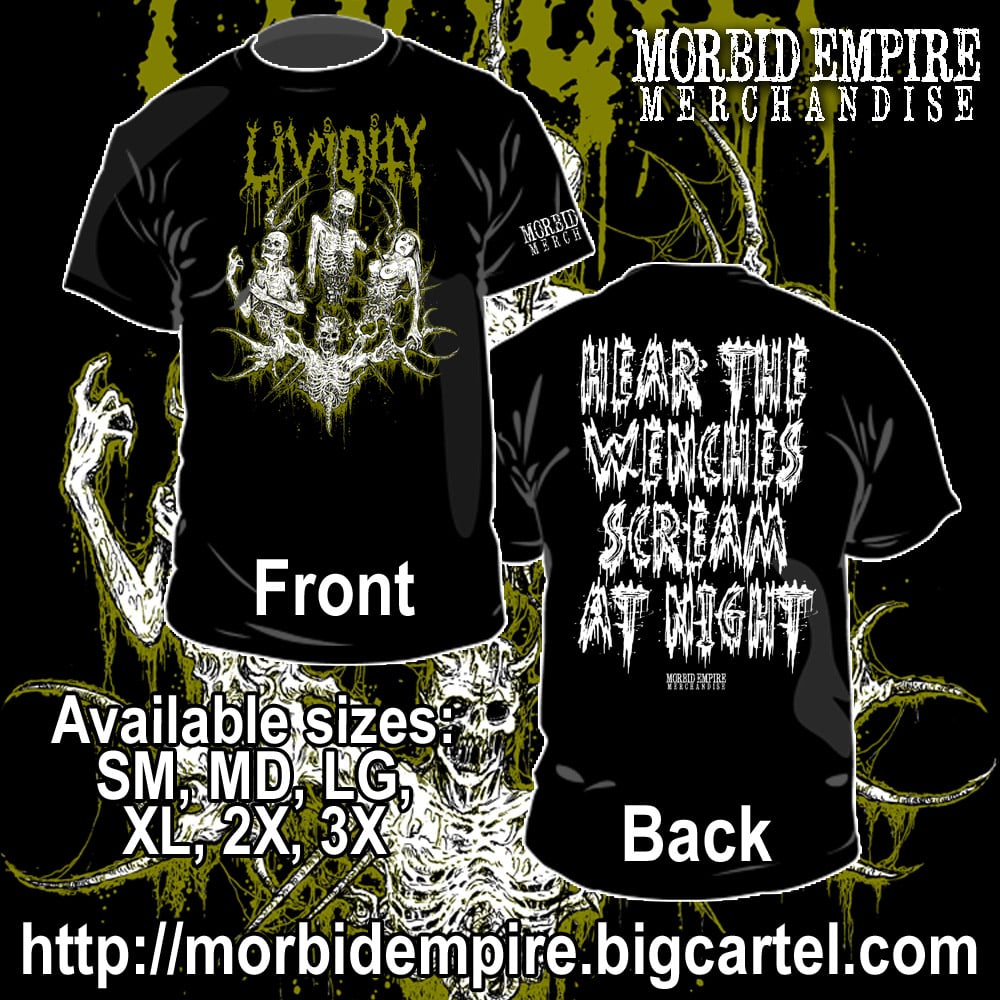 LIVIDITY "Graveyard Delicacy" (Riddick Art) T-shirt