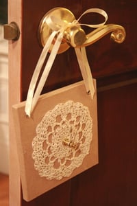 Image of crochet clock