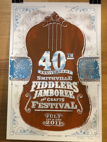 Image of Smithville Fiddlers' Jamboree - 40th Annual Official Poster 2011