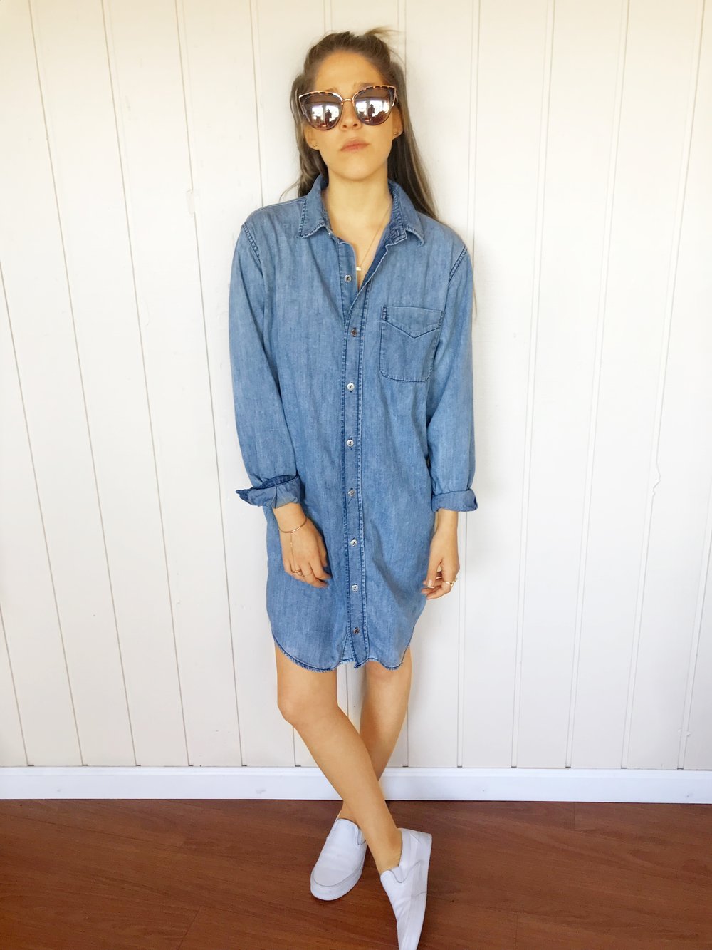 Image of Current/Elliot Denim Dress
