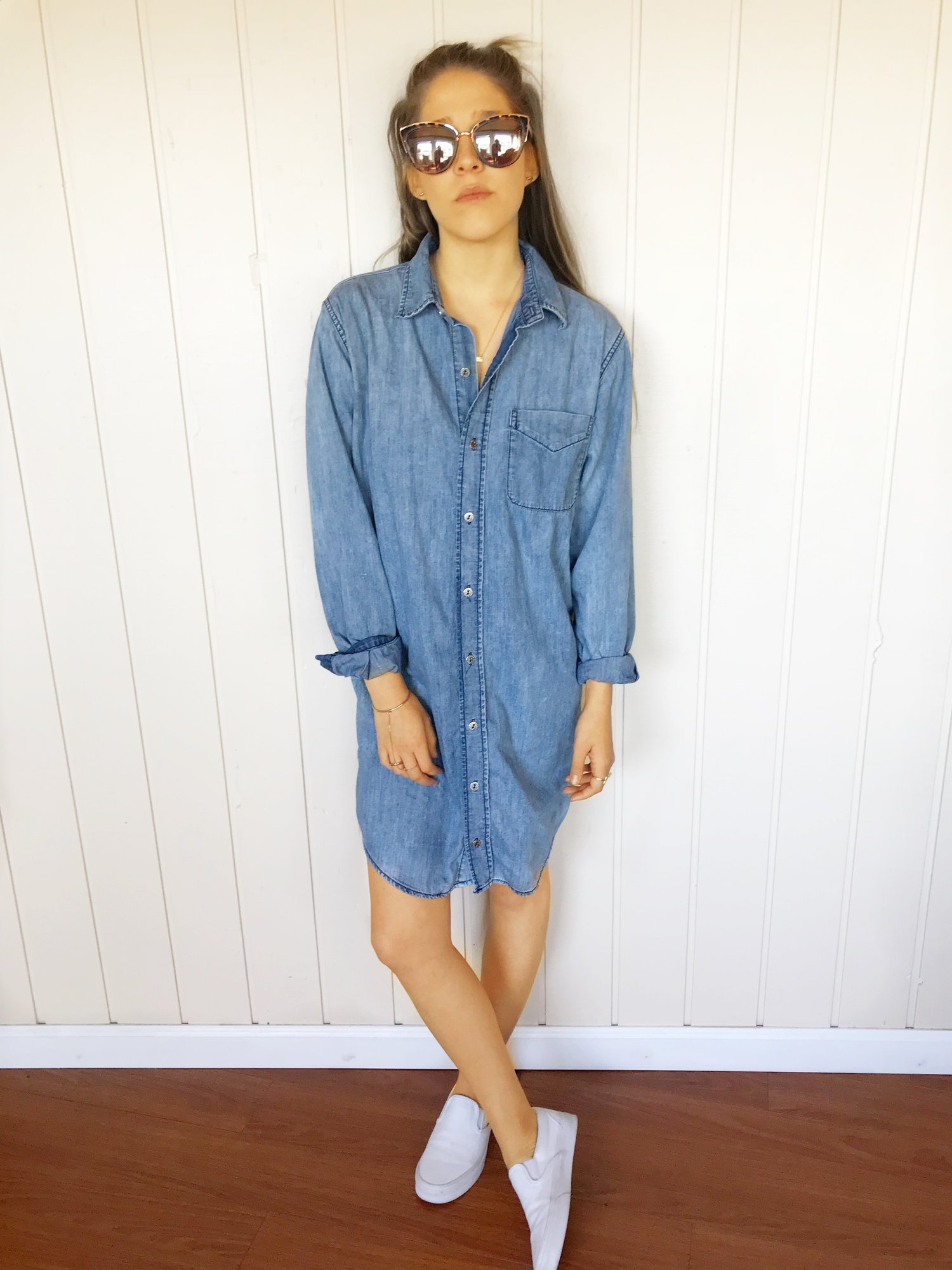 Image of Current/Elliot Denim Dress