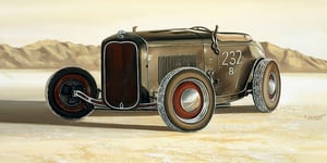 Image of Salt Flats Roadster / Giclee Canvas Wrap