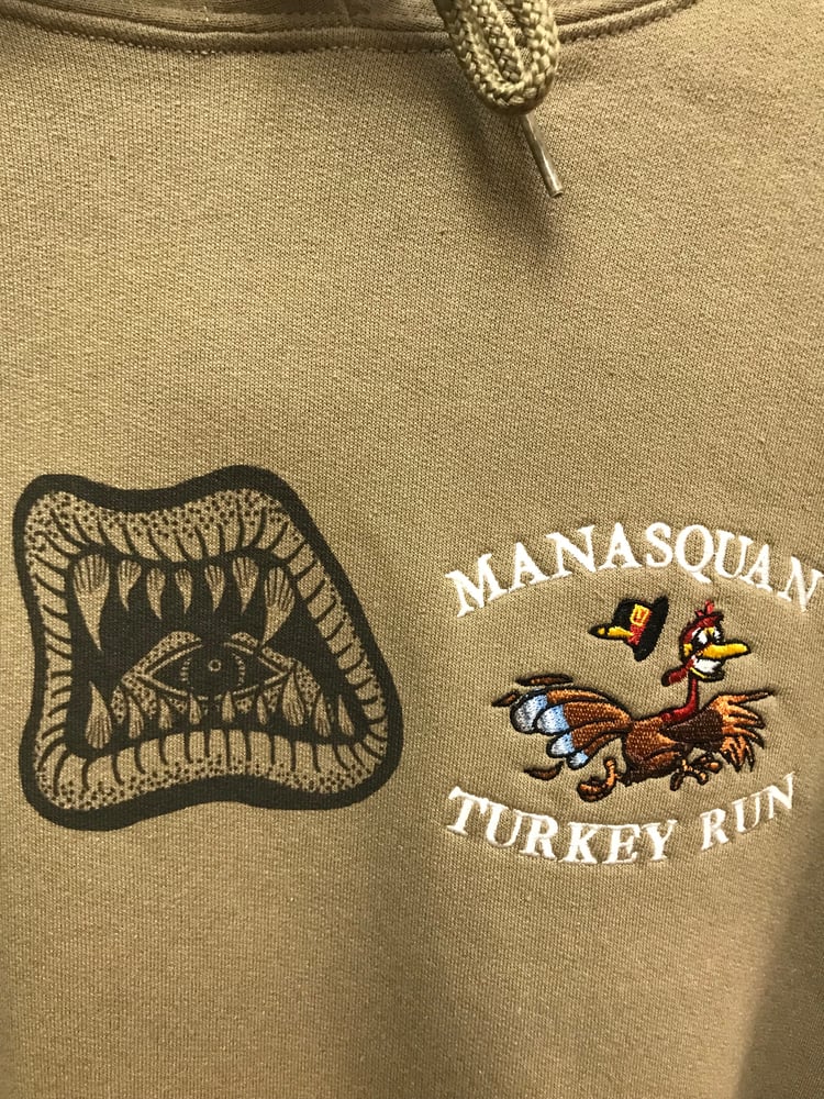 Image of RUN FROM THE TEETH HOODIE (SIZE SMALL)