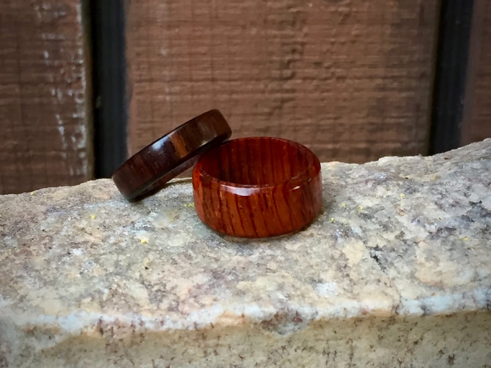 Image of Coreless exotic wood ring set