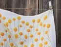 Billy Buttons Linen Tea Towel