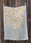 Billy Buttons Linen Tea Towel