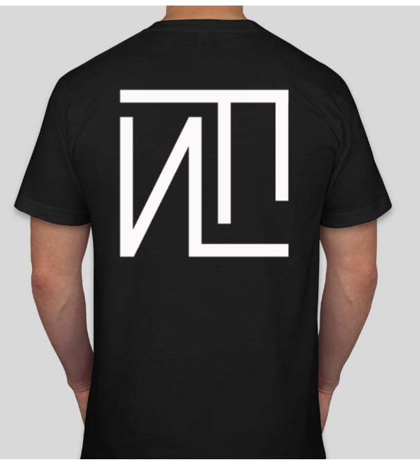 Image of BLACK T-SHIRT BACK LOGO