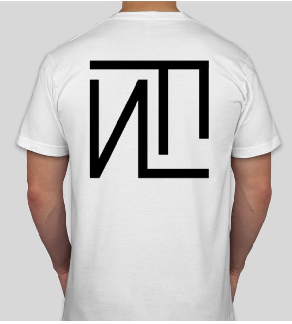 Image of WHITE T-SHIRT BACK LOGO