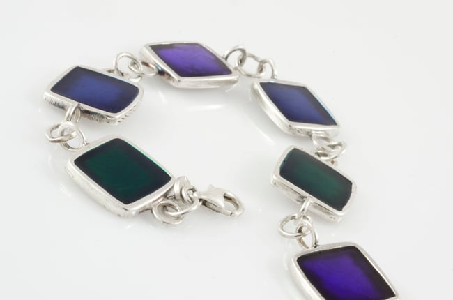 Square Chain Silver Bracelet