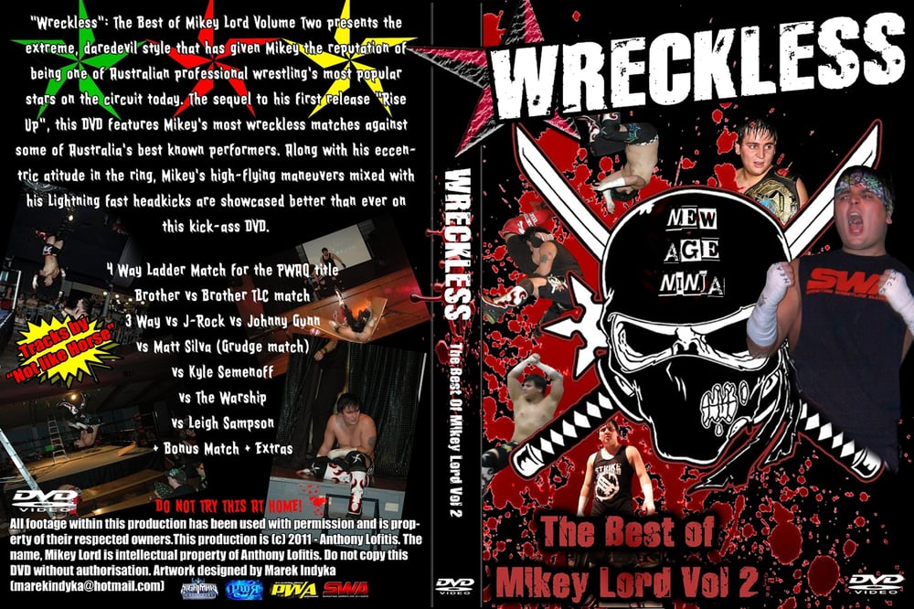 Image of Mikey Lord volume 2: WRECKLESS DVD
