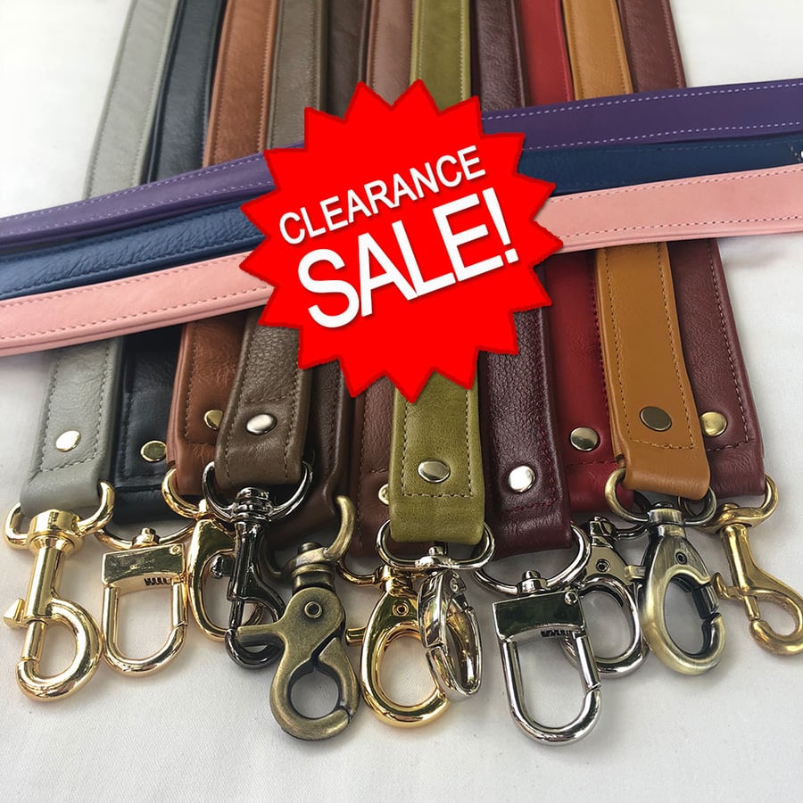 Image of Clearance Sale - Genuine Leather Straps - 1" (inch) Classic Width - Your Choice - Limited Inventory
