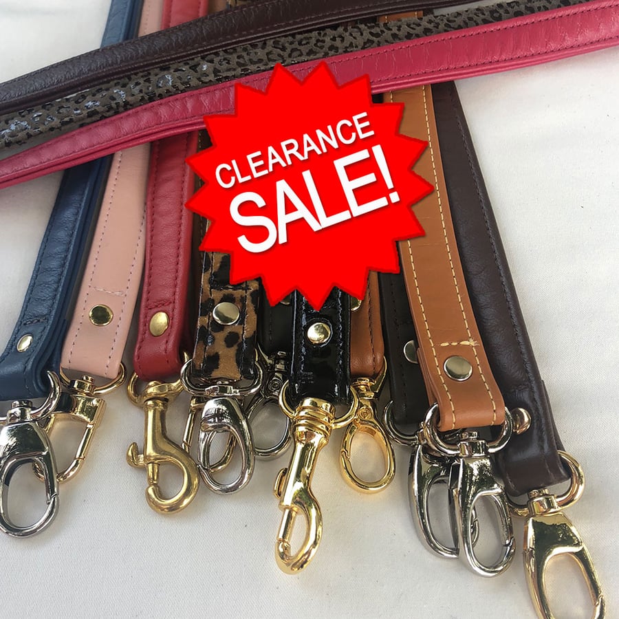 Image of Clearance Sale - Genuine Leather Straps - 0.75" (inch) Width - Your Choice - Limited Inventory