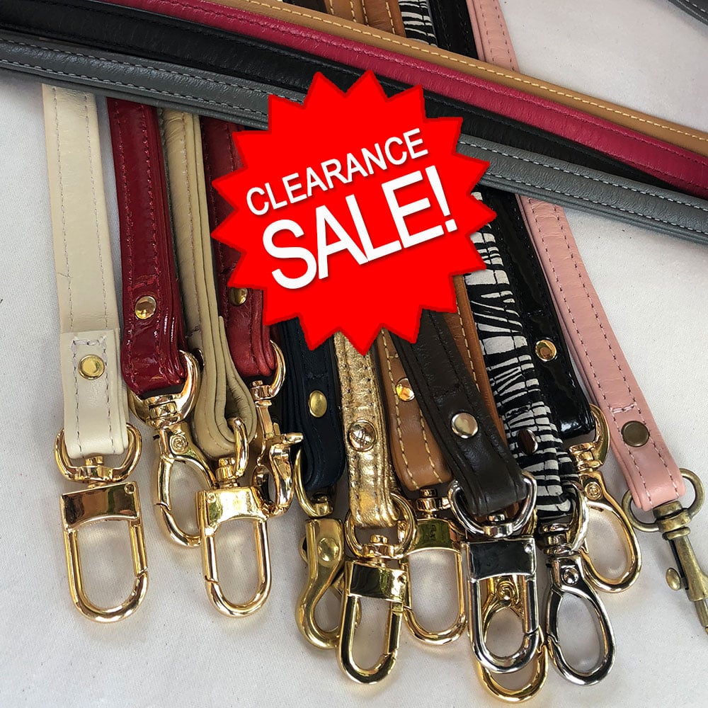 Image of Clearance Sale - Genuine Leather Straps - 0.5" (inch) Petite Width - Your Choice - Limited Inventory