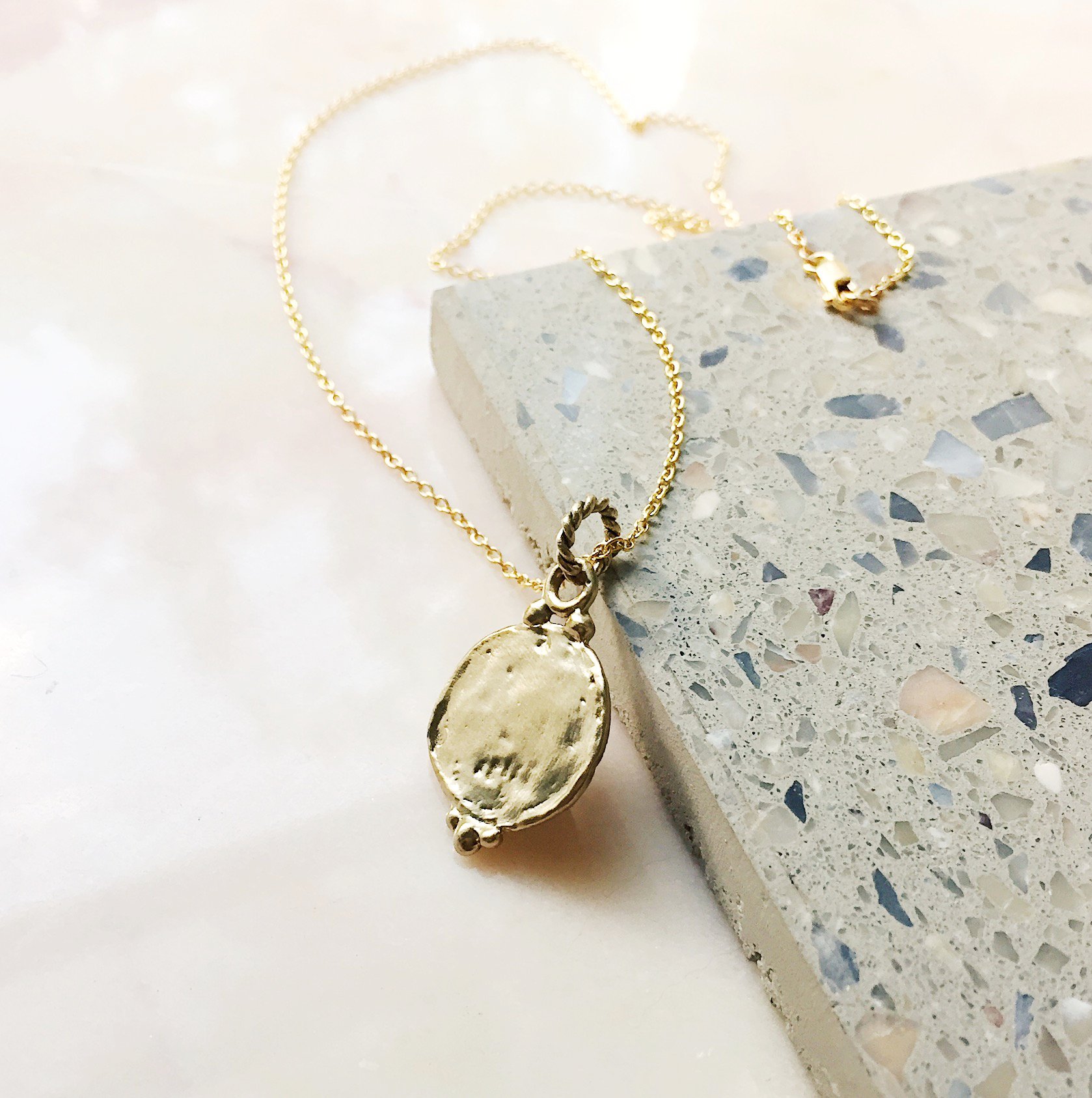 Medallion Pendant Necklace | DOVECOTE