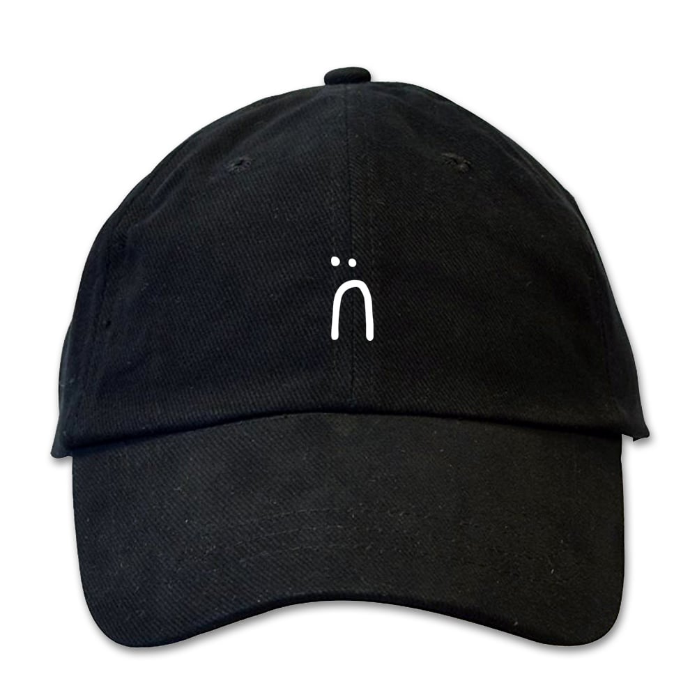 Image of sad face dad hat