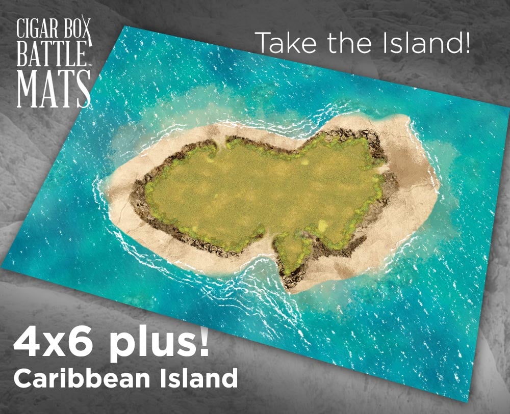 Image of Caribbean Island -- 4x6plus -- #700