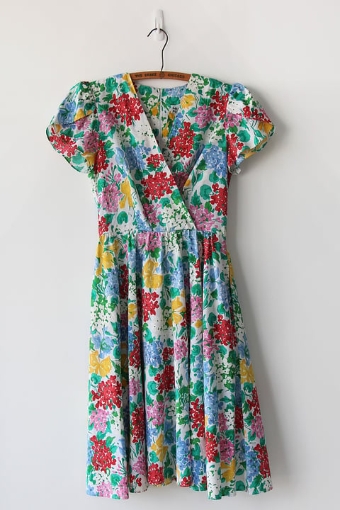 Image of SOLD Rainbow Garden Of Flowers Dress