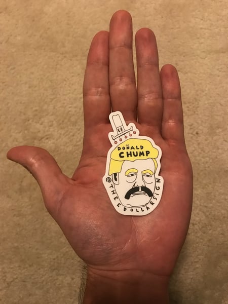 Image of Donald Chump Sticker