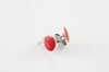 Small Stud Earrings-Red