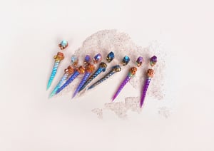 Image of NARWHAL HORN EARRINGS - Heavenly Bodies