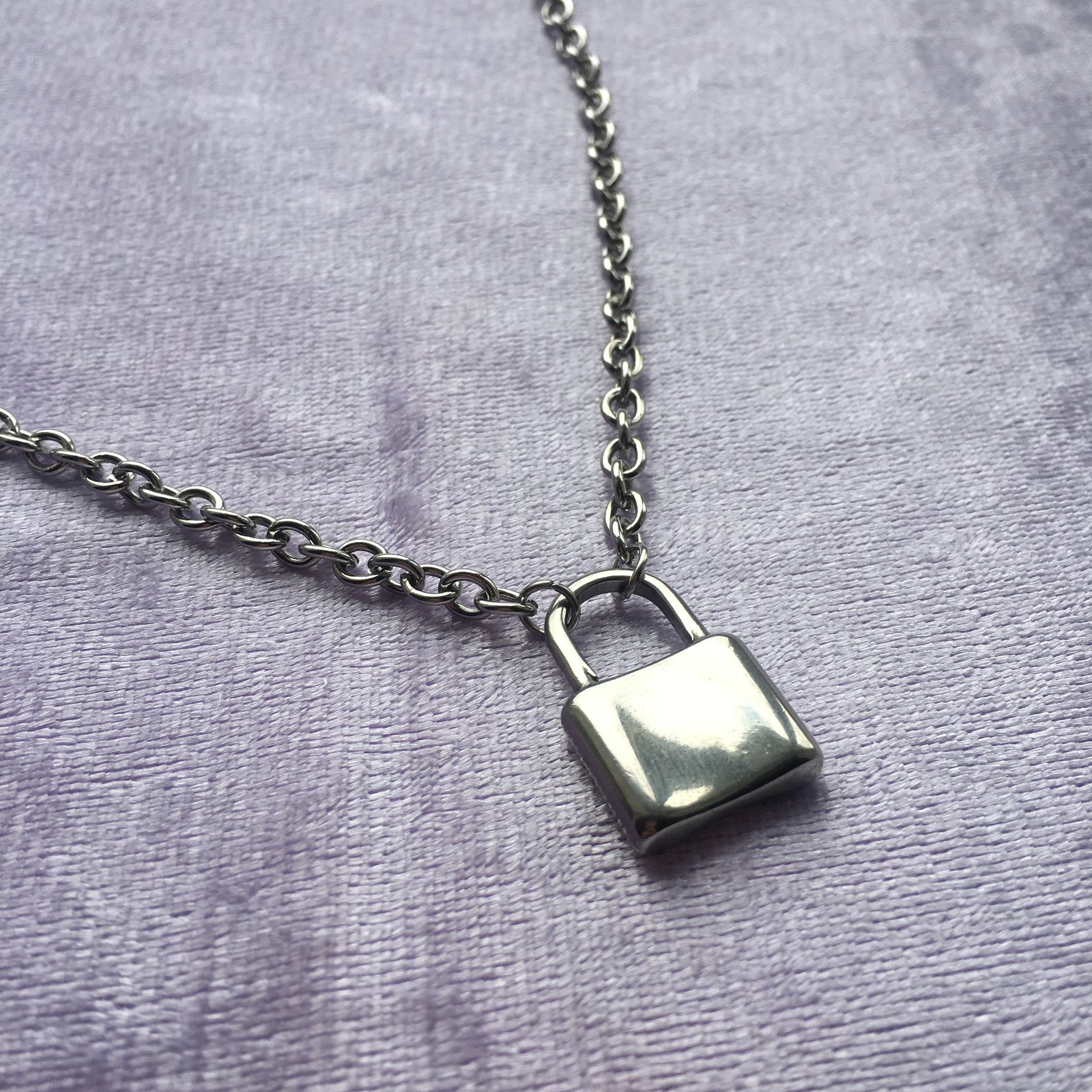 initial lock necklace
