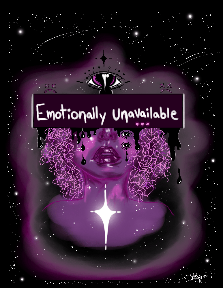 Image of Emotionally unavailable print