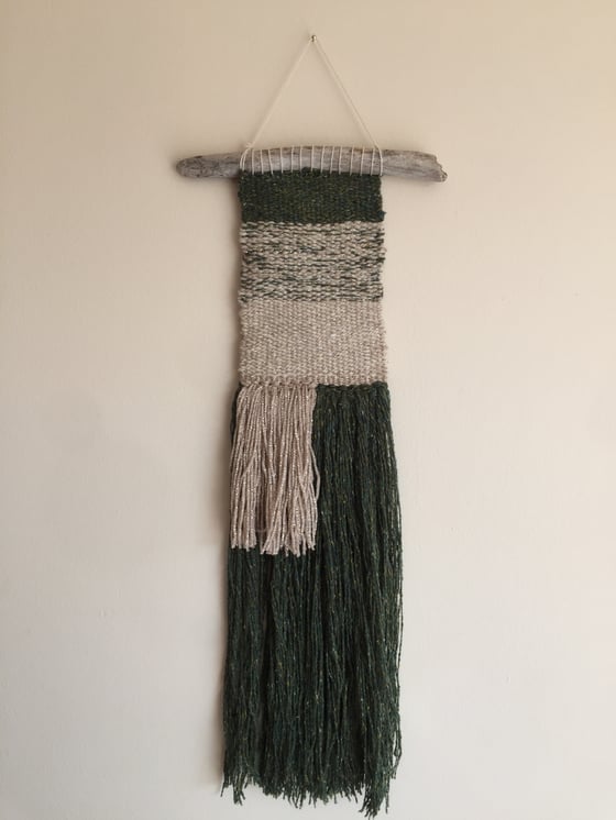 Image of Green & Gold Weaving - Wall Hanging