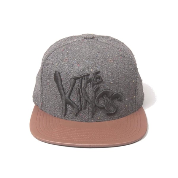 Image of KING APPAREL GREY WARRIORS STRAPBACK CAP