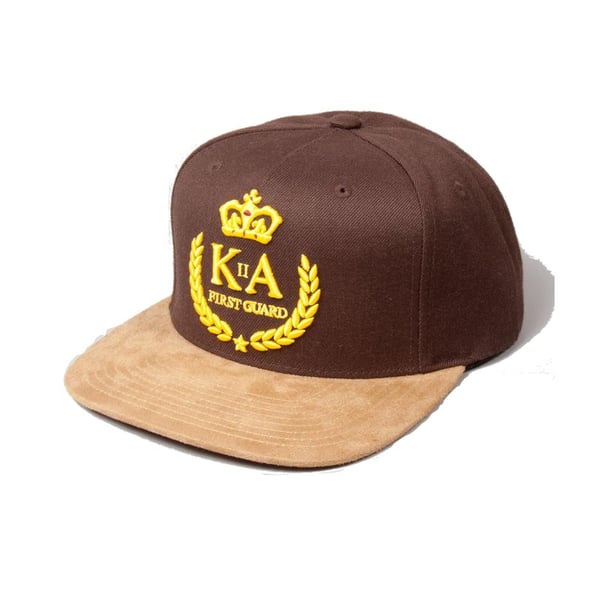 Image of KING APPAREL BROWN FIRST GUARD SNAPBACK CAP