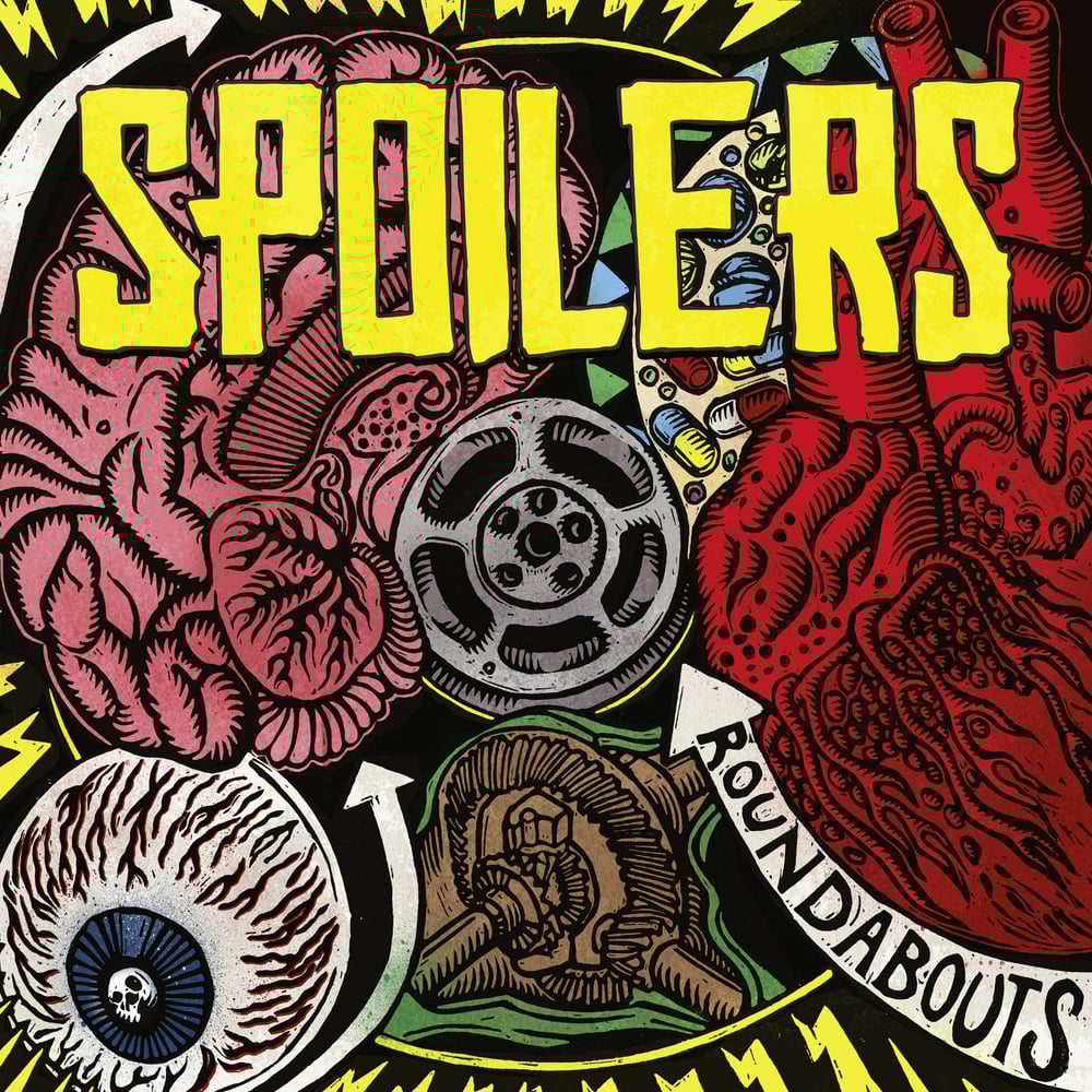 Image of SPOILERS - ROUNDABOUTS VINYL LP (BLACK / YELLOW QUAD VERSION)