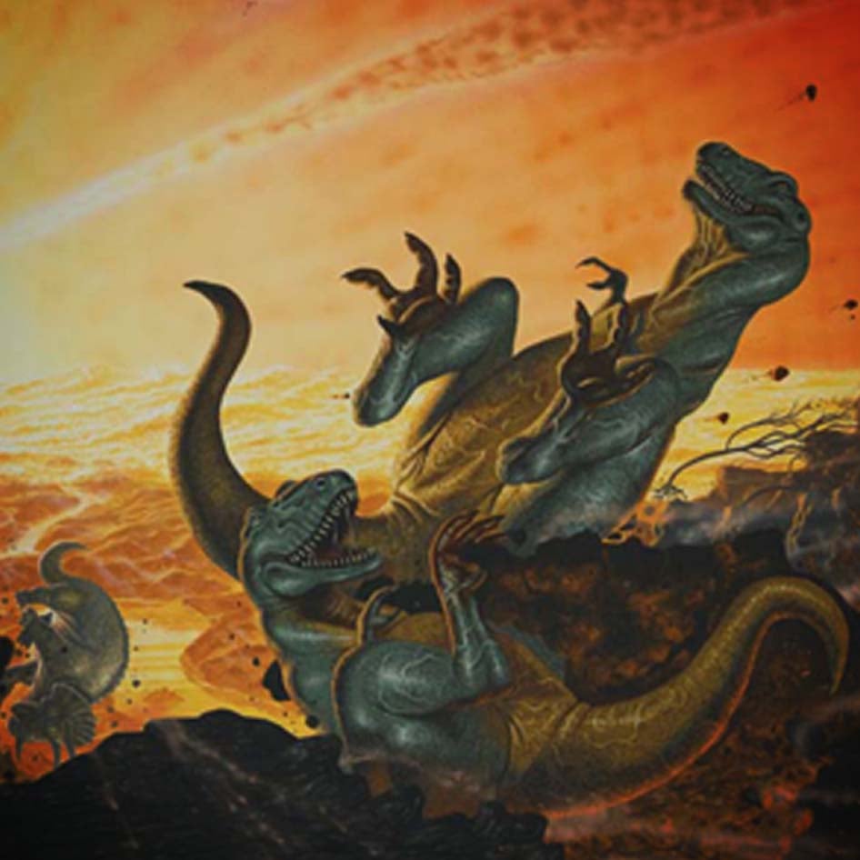 Image of Apocalypse of The Dinosaurs A4 print – CLEARANCE SALE