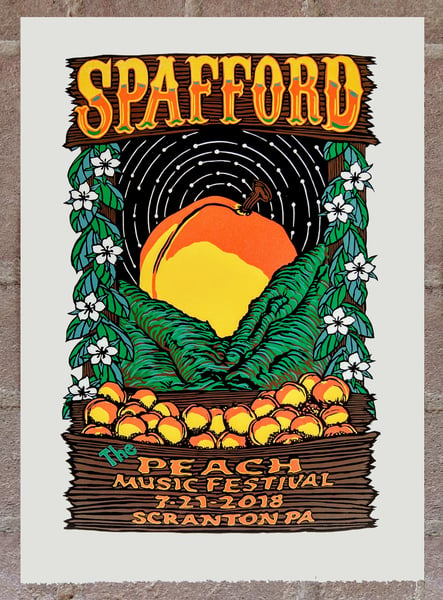 Image of Spafford The Peach Music Festival Print July 19-22 2018