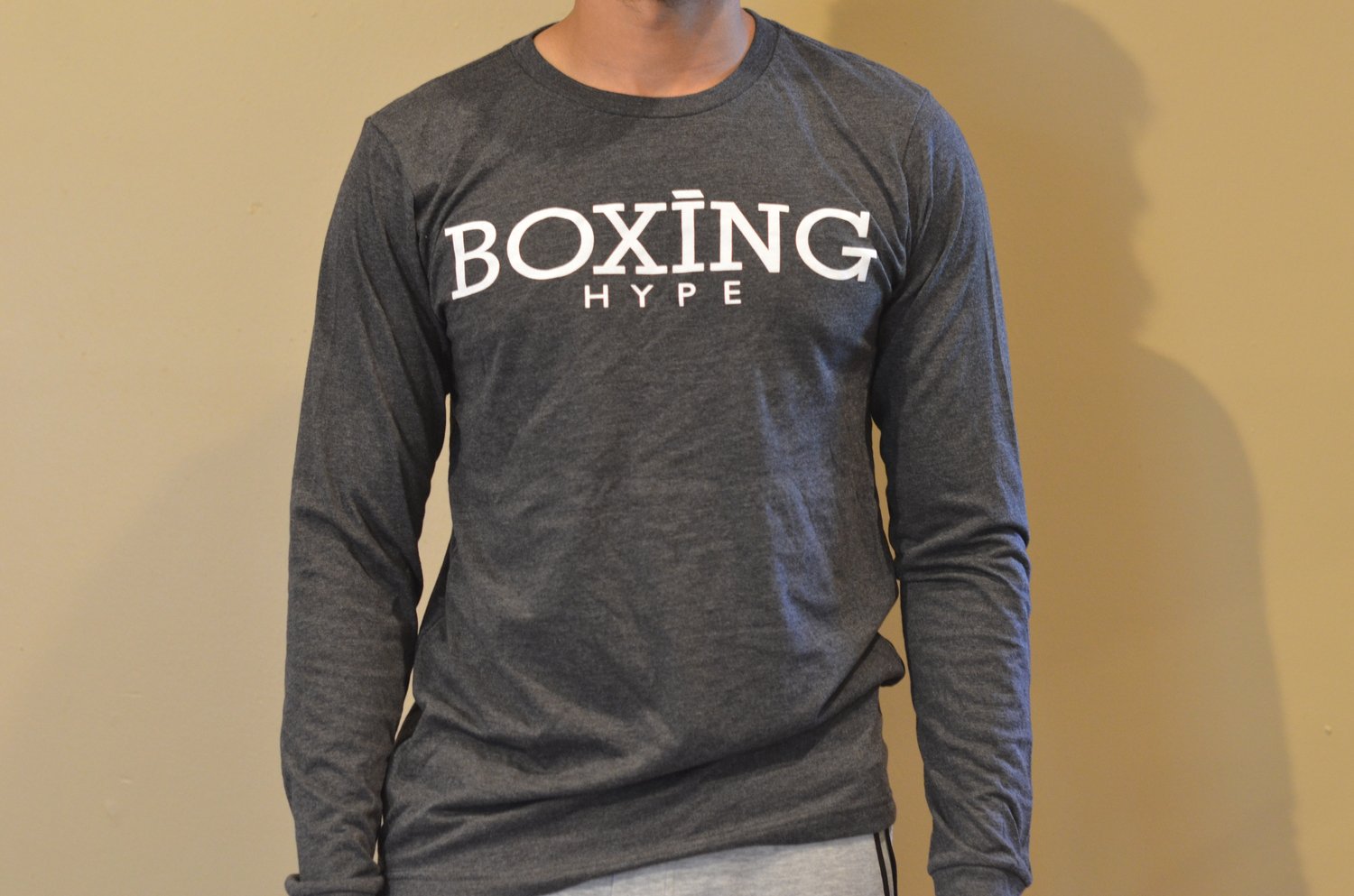 Image of Mens BoxingHype Long Sleeve Logo tees